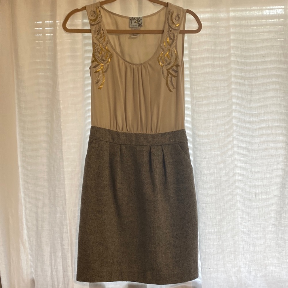 Anthropologie Tabitha size 4 dress with beading
